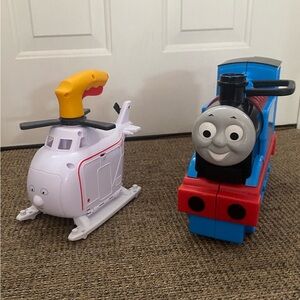 Thomas and Friends carrying case and press’n spin Harold the Helicopter